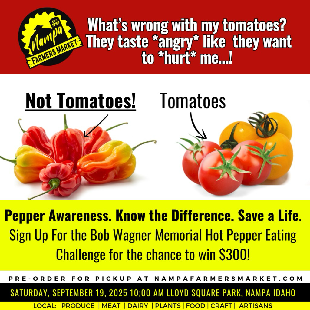 Pepper Awareness flyer for the Bob Wagner Memorial Hot Pepper Eating Challenge